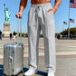 👖 Men’s Elastic Waist Drawstring Straight Leg Pants 🌿