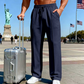 👖 Men’s Elastic Waist Drawstring Straight Leg Pants 🌿