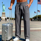 👖 Men’s Elastic Waist Drawstring Straight Leg Pants 🌿
