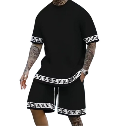 🔥 50% OFF 💨Breathable Crew Neck Short Sleeve & Shorts Set🌿