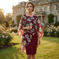 🌸 Women's Elegant Floral Print Overlay & Dress Set 🌼