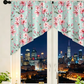 🌿 Botanical Print Rod Pocket Window Curtains 🌸