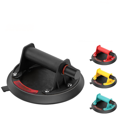 8-Inch Glass Vacuum Suction Cup with Pressure Gauge