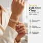 🌸 50% OFF NOW! 🌸Women's Gold-Tone Cubic Zirconia Chain Bracelet