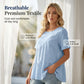 📢📢50% OFF !! ⏰Women's Short Sleeve Tiered Tunic Top