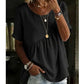 📢📢50% OFF !! ⏰Women's Short Sleeve Tiered Tunic Top