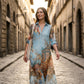 🌸 50% OFF NOW! 🌸Women's Elegant Retro Print Maxi Dress