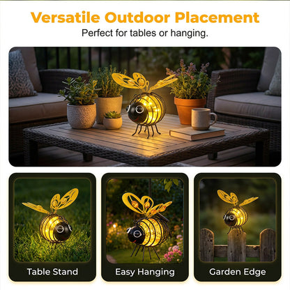 📢📢50% OFF !! ⏰Hanging Solar Bee Light – Warm Amber Glow, Flicker-Free, Perfect for Garden Parties, Camping, or Kids’ Rooms – Spread Joy Day and Night 🌞🌜