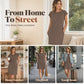 🌸 50% OFF NOW! 🌸Women's Crew Neck Solid Color Dress