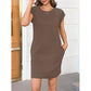 🌸 50% OFF NOW! 🌸Women's Crew Neck Solid Color Dress