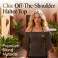 🌸 50% OFF NOW! 🌸Women's Off-the-Shoulder Halter Neck Top