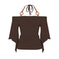 🌸 50% OFF NOW! 🌸Women's Off-the-Shoulder Halter Neck Top