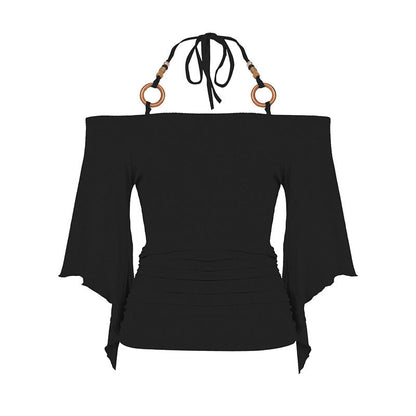 🌸 50% OFF NOW! 🌸Women's Off-the-Shoulder Halter Neck Top