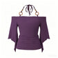 🌸 50% OFF NOW! 🌸Women's Off-the-Shoulder Halter Neck Top