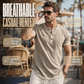 ⌛Limited-Time Offer-Men's Short Sleeve Breathable Henley Shirt