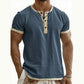 ⌛Limited-Time Offer-Men's Short Sleeve Breathable Henley Shirt
