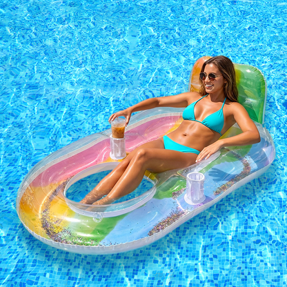 📢📢40% OFF !! ⏰Premium Inflatable Pool Float Lounger