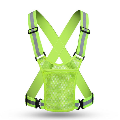 📢📢50% OFF !! ⏰High Visibility Reflective Vest Adjustable Safety Running Gear with Pocket