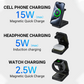 📢📢60% OFF !! ⏰Foldable 3-in-1 15W Fast Wireless Charger