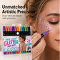 📢📢Buy 2 Get 1 Free !! ⏰24-Color Face & Body Glitter Marker Set with Dual Tips