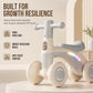 📢📢50% OFF !! ⏰Baby Balance Bike with Music & Lights – 4-Wheel Stability, LED Fun – Perfect First Bike for Toddlers! ✨