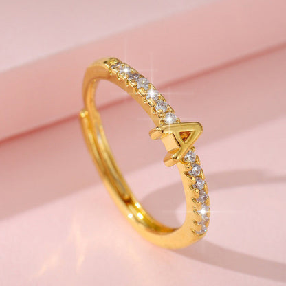 🌸 50% OFF NOW! 🌸Minimalist Adjustable Initial Ring for Women