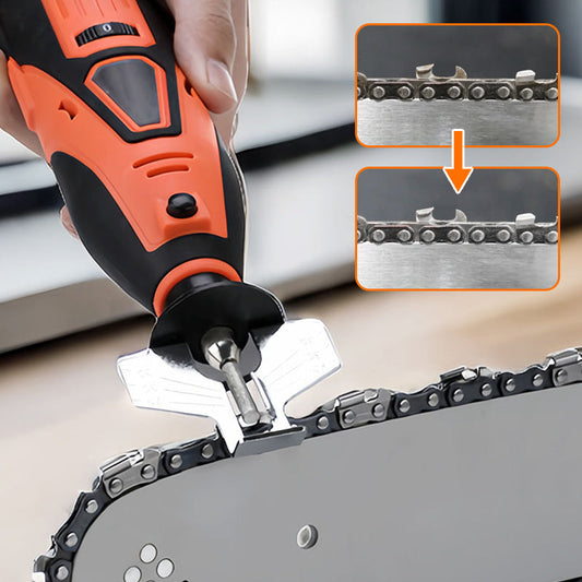 📢📢50% OFF !! ⏰Handheld Mini Electric Chainsaw Sharpening Kit
