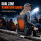 📢📢50% OFF !! ⏰ Heated Stadium Seat: Portable Foldable Chair with Backpack Straps, USB Heating, 5 Angles, Waterproof for Outdoor Events