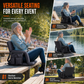 📢📢50% OFF !! ⏰ Heated Stadium Seat: Portable Foldable Chair with Backpack Straps, USB Heating, 5 Angles, Waterproof for Outdoor Events