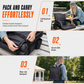 📢📢50% OFF !! ⏰ Heated Stadium Seat: Portable Foldable Chair with Backpack Straps, USB Heating, 5 Angles, Waterproof for Outdoor Events