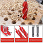 📢📢50% OFF !! ⏰8PCS 4-Flute Auger Drill Bit Set for Woodworking