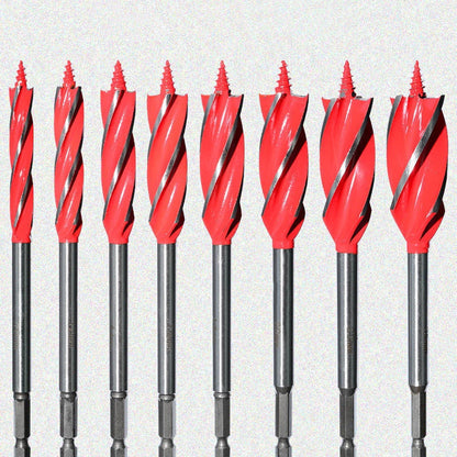 📢📢50% OFF !! ⏰8PCS 4-Flute Auger Drill Bit Set for Woodworking