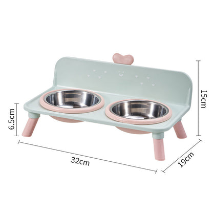 🐾 50% OFF! ✨ Elevated Detachable Pet Double Bowls – Scientific Neck Care Design, Stainless Steel & Food-Grade Materials – Ergonomic Dining for Cats & Small Dogs 🍽️