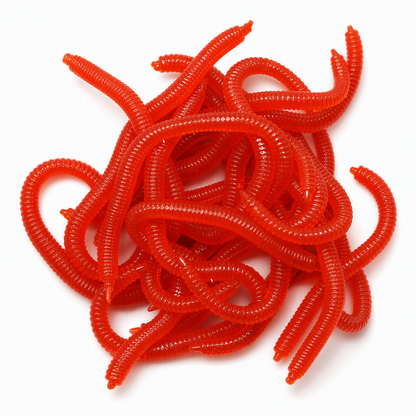 📢📢50% OFF !! ⏰Simulation Earthworm Soft Fishing Lures Shrimp Scented Artificial Worm Baits for Freshwater and Saltwater