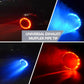 📢📢50% OFF !! ⏰ LED Exhaust Tip – Flame effect, carbon sleeve & universal fit 💨