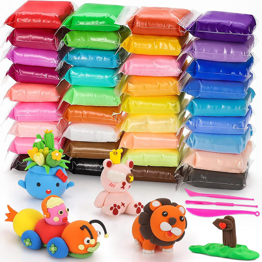 📢📢50% OFF !! ⏰ Multi-Color Lightweight Clay Set – Air Dry, Soft Mold, Non-toxic ✨