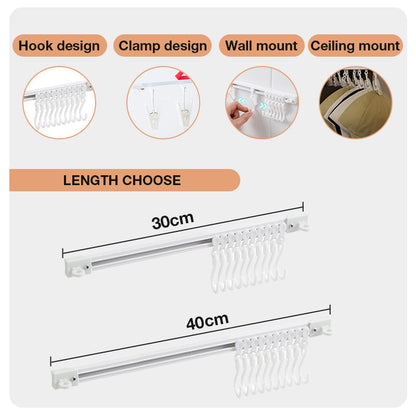 📢📢50% OFF !! ⏰No-Drill  Slidable Track Organizer Hooks
