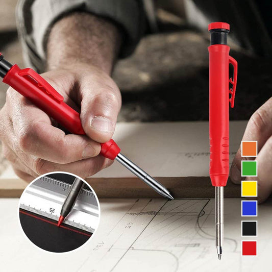 📢📢50% OFF !! ⏰Multifunctional, quick-drying carpenter’s pencil with pencil leads