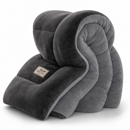 📢📢50% OFF !! ⏰Thick Warm Milk Velvet Winter Comforter Solid Color Soft Fleece Quilt Duvet Insert