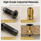 🔩 Cabinet Door Hinge Base Pre Embedded Expansion Nut and Bolt Screw Set for Furniture Hardware