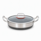 ⏳Limited-time 50% off💥 Thickened Stainless Steel Nonstick Stir Fry Pan with Lid Flat Bottom Cooking Wok with Dual Handles
