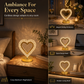 Rechargeable Touch Control Night Light 3 Color Stepless Dimmable Bedside Atmosphere Lamp for Bedroom Creative Birthday Gift