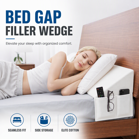 📢📢50% OFF !! ⏰Triangular Headboard Wedge Pillow with Side Pocket