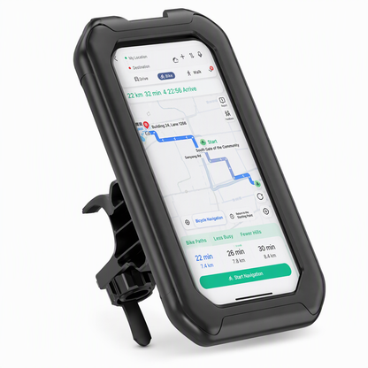 📢📢50% OFF !! ⏰Waterproof Motorcycle and Bicycle Phone Holder with Touch Screen and 360 Degree Rotation