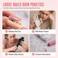📢📢50% OFF !! ⏰Professional 15 Piece Nail Art Practice Hand and Tool Kit for Training and Salon