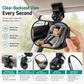 ✨Wide Angle Convex Rearview Mirror with Suction Cup and Clip Mount Round 12.5cm Auxiliary Reversing Mirror for Electric Tricycle and Baby Observation
