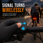 Bicycle Remote Control Turn Signal Taillight with Horn Warning Light for Road and Mountain Bikes