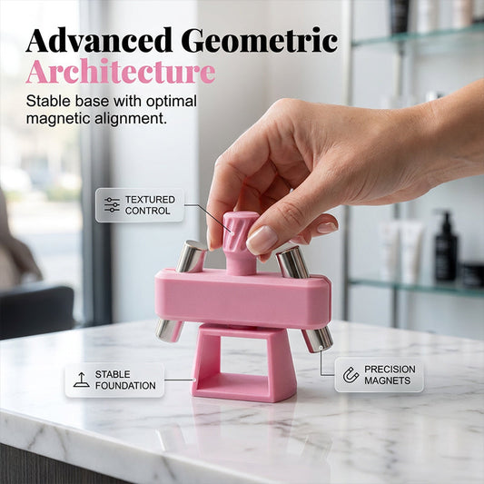 🎁🔥 Buy 1, Get 1 Free! Rotating Cat-Eye Nail Magnet Tool – Dual Magnets, Stable Finger Rest & Salon-Style Patterns ✨💅