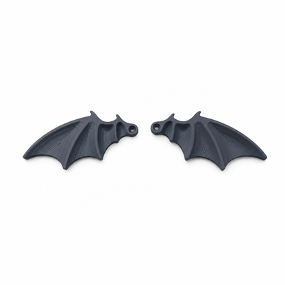 🦇1 Pair of Halloween Black Bat Wings Car License Plate Decoration Accessories