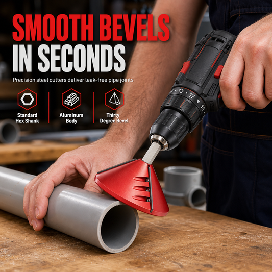 📢 50% OFF! PVC Pipe Chamfering Tool – Drill-Powered, Smooth 30° Bevels in Seconds 💡✨